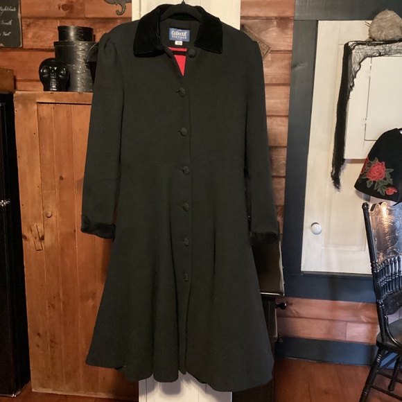 COLLECTIF LONDON DICKENS VICTORIAN SWING COAT & CAPELET UK14 - L - Picture 7 of 7